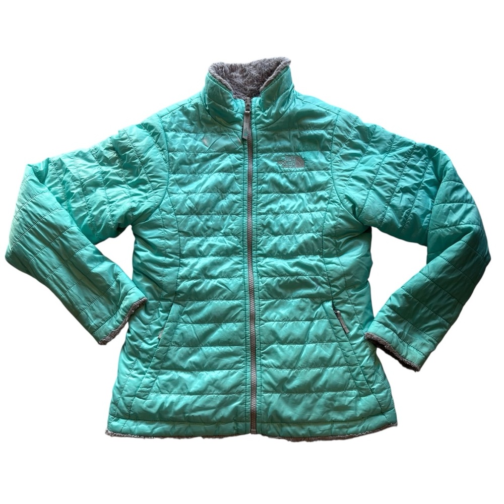 The North Face Snow Puffer Jacket Reversible 2 in 1 Fleece Youth Kids  L 14/16